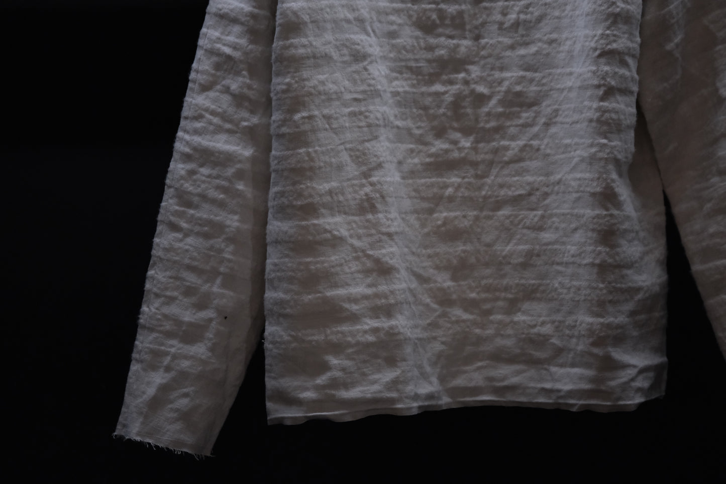 【受注商品】Wright. basque shirts (Indigo Dye & Sumi Dye & Silk needlepunch)