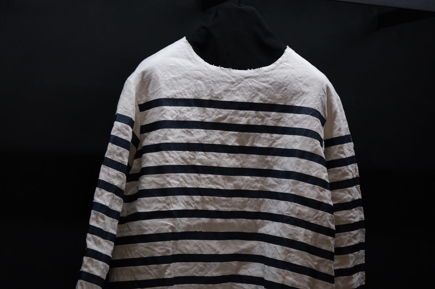 【受注商品】Wright. basque shirts (Indigo Dye & Sumi Dye & Silk needlepunch)