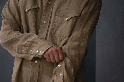 2027SS受注商品 COHÉRENCE/ABIQUIU/AEROCLOTH LINEN/BEIGE