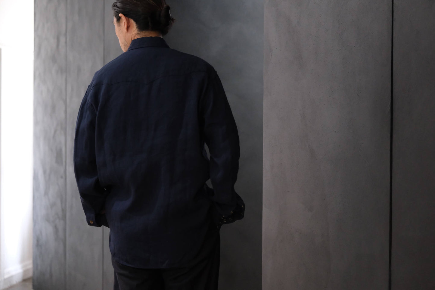 2027SS受注商品 COHÉRENCE/ABIQUIU/AEROCLOTH LINEN/D.BLUE