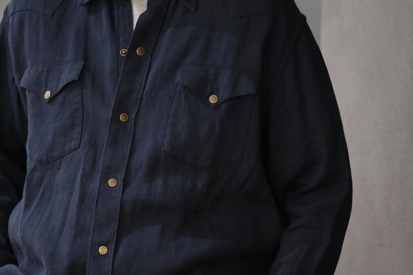 2027SS受注商品 COHÉRENCE/ABIQUIU/AEROCLOTH LINEN/D.BLUE