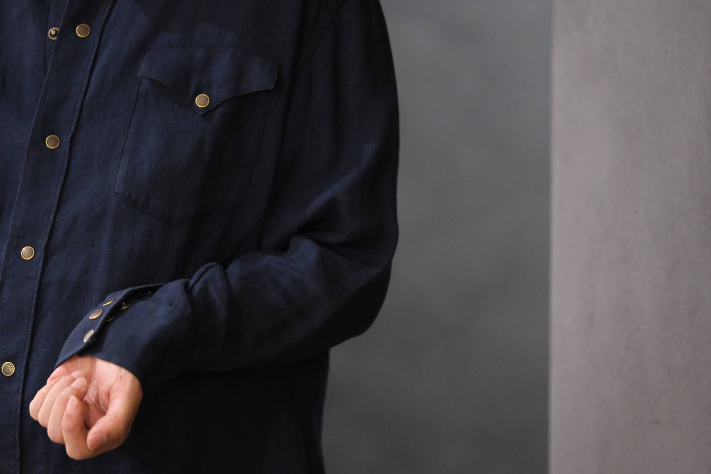 2027SS受注商品 COHÉRENCE/ABIQUIU/AEROCLOTH LINEN/D.BLUE