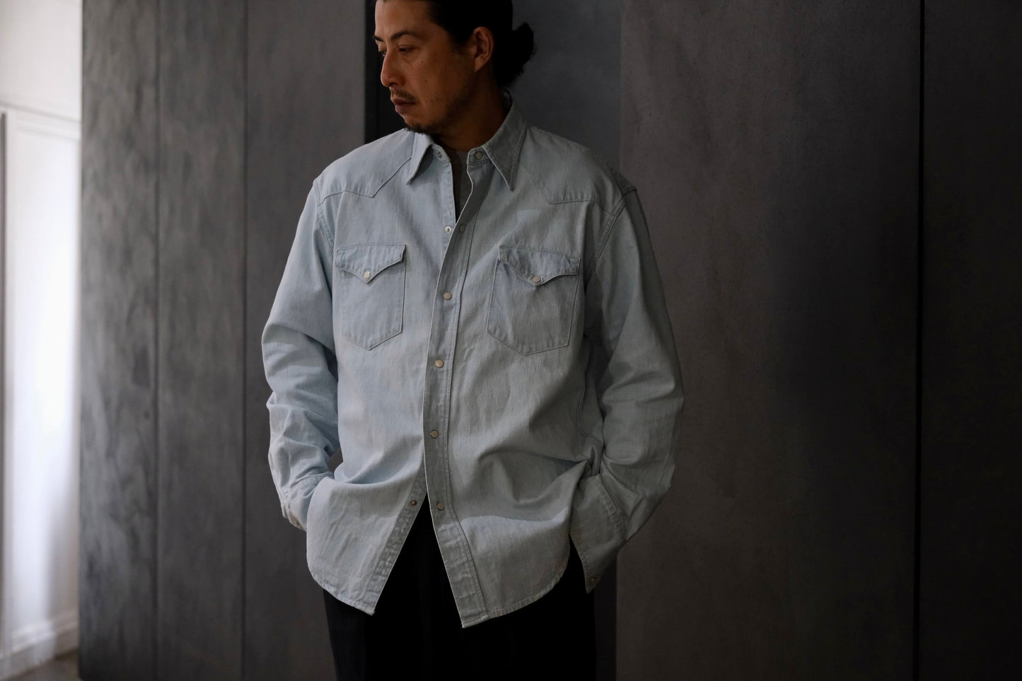 2027SS受注商品 COHÉRENCE/ABIQUIU/10oz LOGGER SELVEDGE DENIM/AQUA BLUE