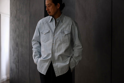 2027SS受注商品 COHÉRENCE/ABIQUIU/10oz LOGGER SELVEDGE DENIM/AQUA BLUE