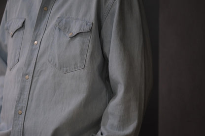 2027SS受注商品 COHÉRENCE/ABIQUIU/10oz LOGGER SELVEDGE DENIM/AQUA BLUE