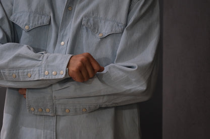 2027SS受注商品 COHÉRENCE/ABIQUIU/10oz LOGGER SELVEDGE DENIM/AQUA BLUE