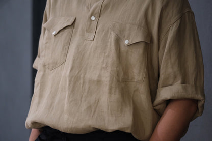2027SS受注商品 COHÉRENCE/ABIQUIU S/AEROCLOTH LINEN/BEIGE