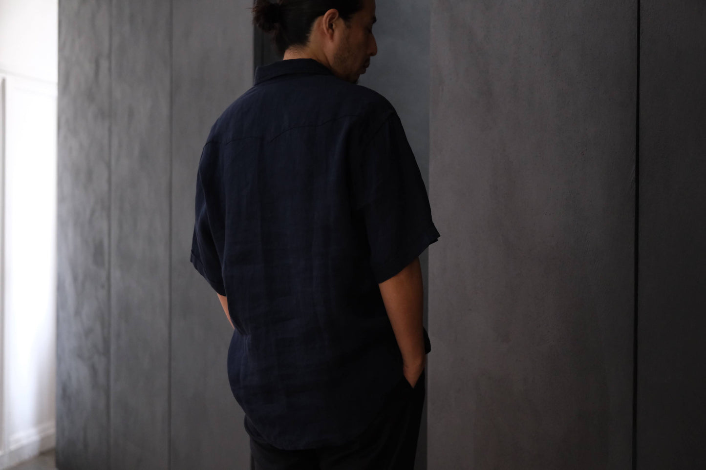 2027SS受注商品 COHÉRENCE/ABIQUIU S/AEROCLOTH LINEN/D.BLUE