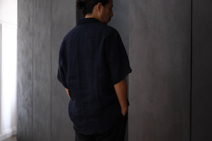 2027SS受注商品 COHÉRENCE/ABIQUIU S/AEROCLOTH LINEN/D.BLUE