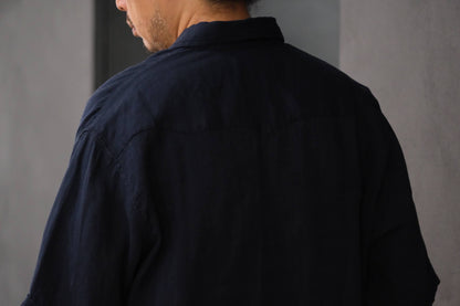 2027SS受注商品 COHÉRENCE/ABIQUIU S/AEROCLOTH LINEN/D.BLUE