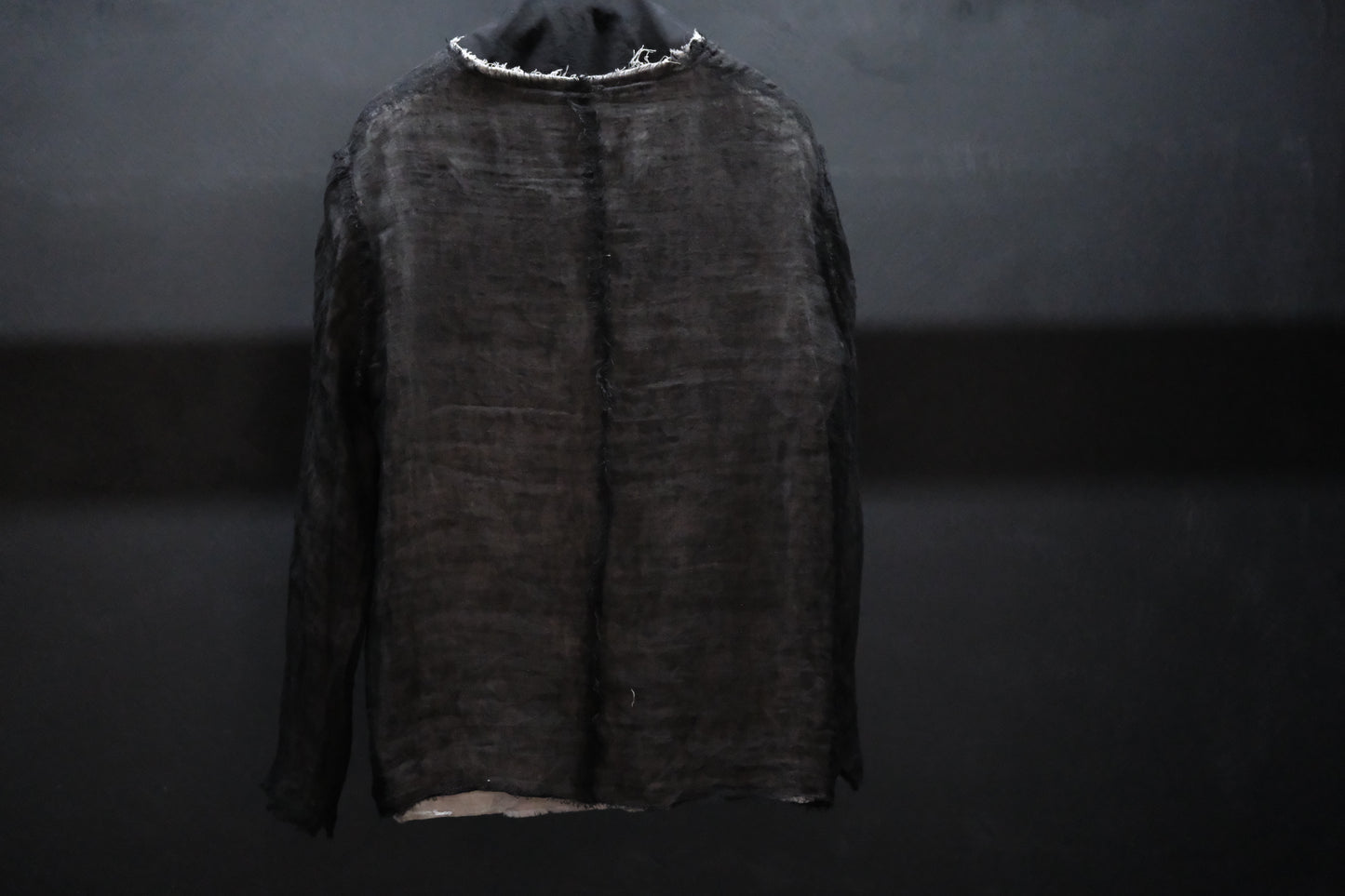 【受注商品】wright./Reversible gauze shirt (High density linen gauze / Organic cotton double gauze)