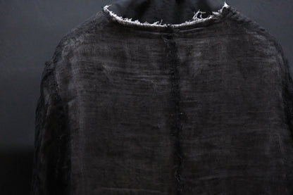 【受注商品】wright./Reversible gauze shirt (High density linen gauze / Organic cotton double gauze)