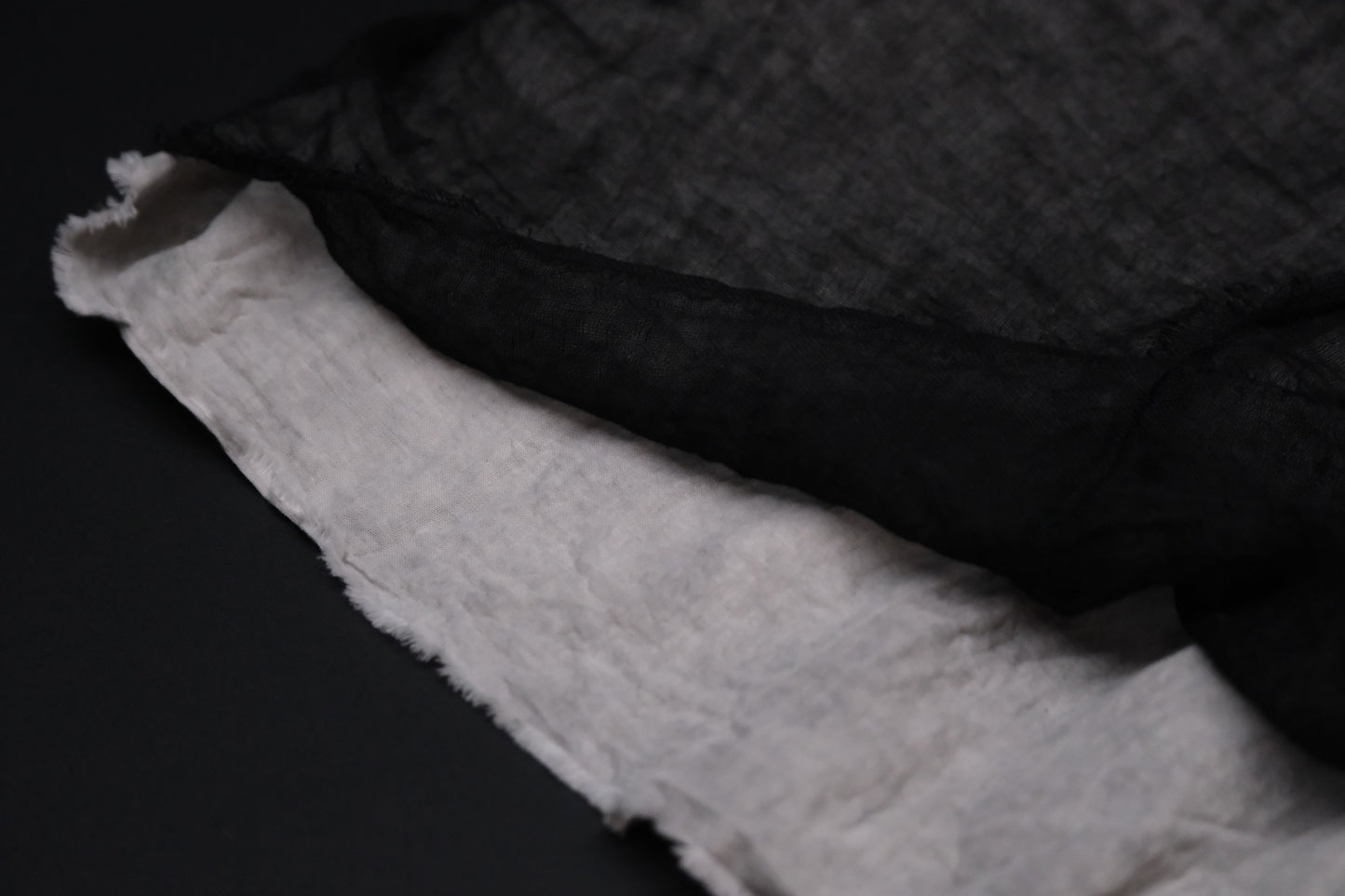 【受注商品】wright./Reversible gauze shirt (High density linen gauze / Organic cotton double gauze)