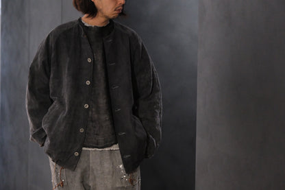 【受注商品】wright./Reversible gauze shirt (High density linen gauze / Organic cotton double gauze)