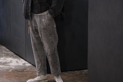 【受注商品】wright. / Convertible baggy linen painter pants