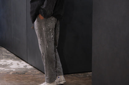 【受注商品】wright. / Convertible baggy linen painter pants