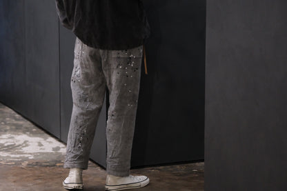 【受注商品】wright. / Convertible baggy linen painter pants
