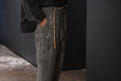 【受注商品】wright. / Convertible baggy linen painter pants