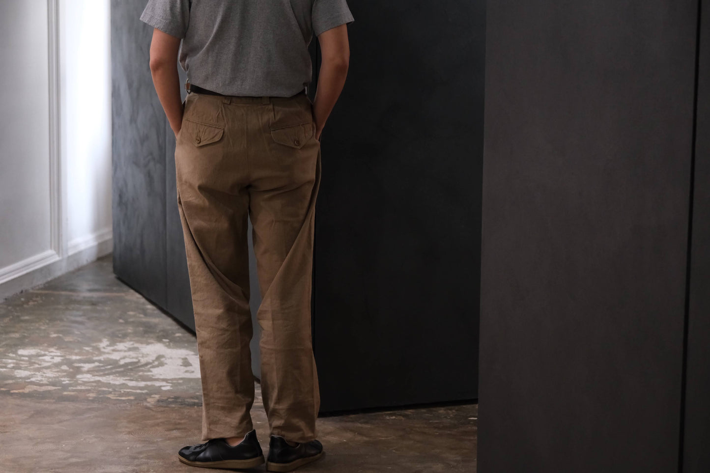 2027SS受注商品 COHÉRENCE/NICOLAS/LINEN/COTTON CHEVRON/BROWN