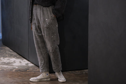 【受注商品】wright. / Convertible baggy linen painter pants