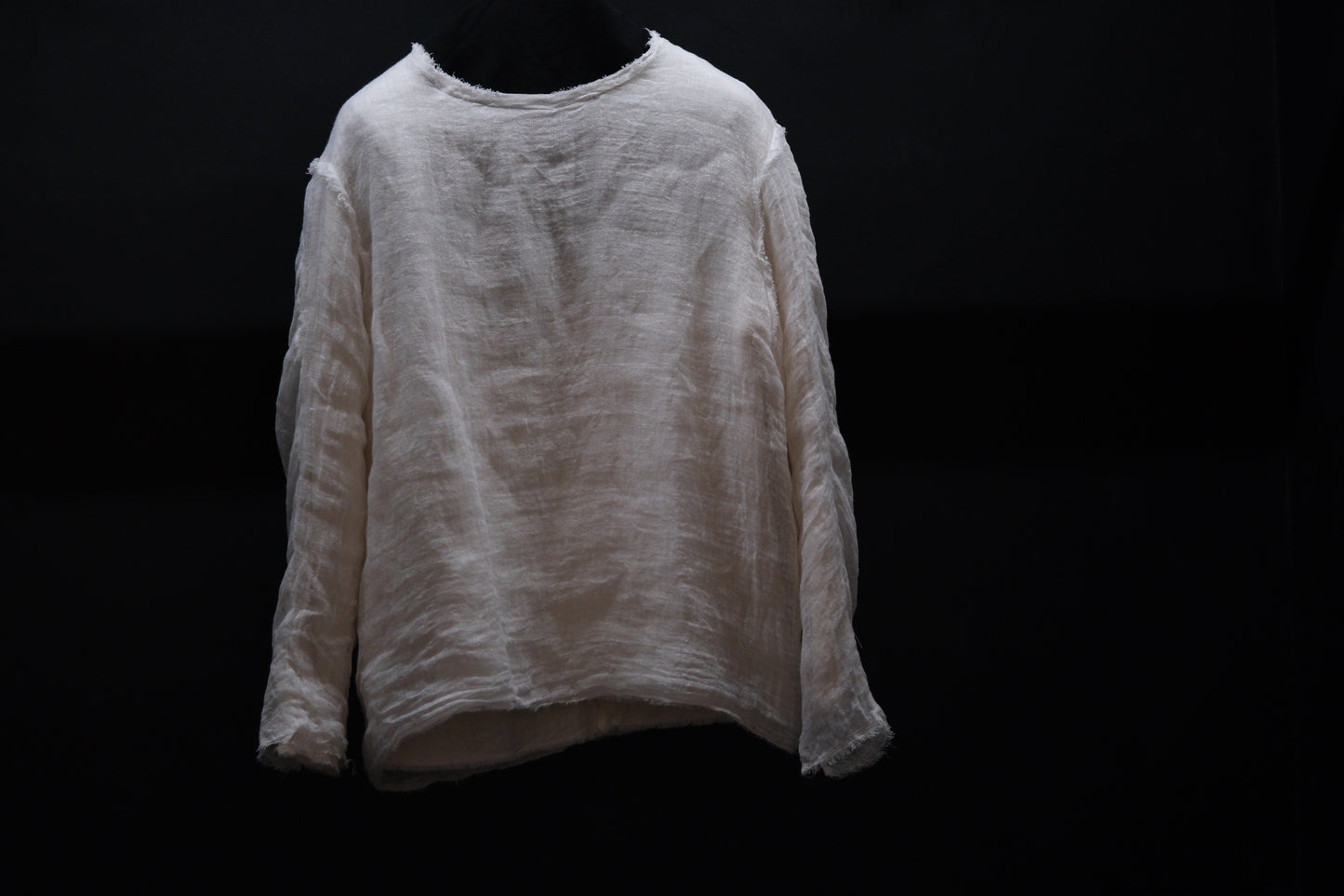 【受注商品】wright./Reversible gauze shirt (High density linen gauze / Organic cotton double gauze)
