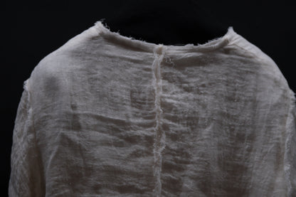 【受注商品】wright./Reversible gauze shirt (High density linen gauze / Organic cotton double gauze)