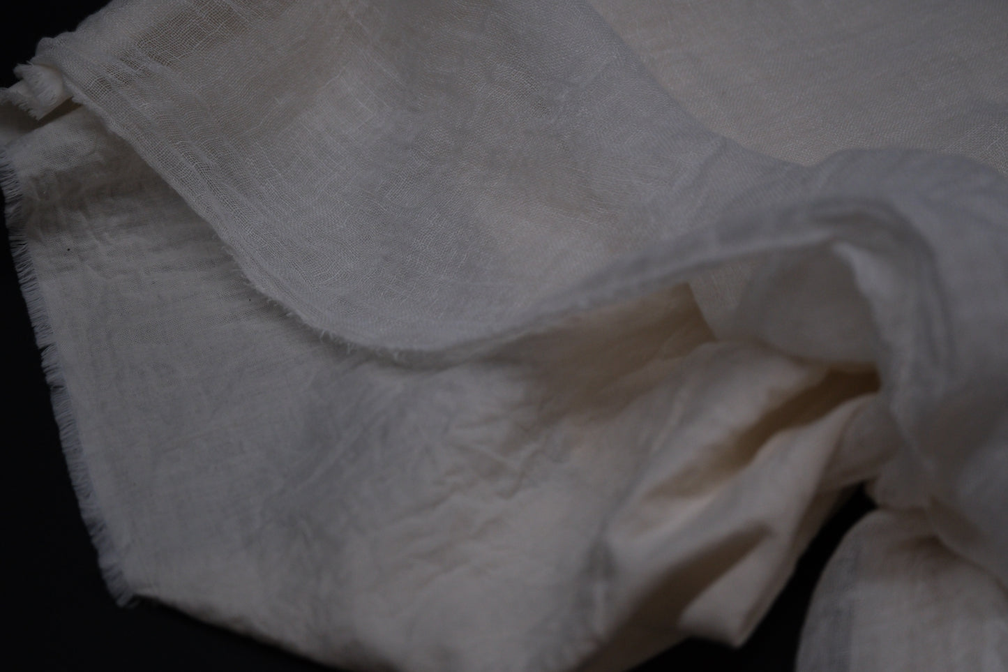 【受注商品】wright./Reversible gauze shirt (High density linen gauze / Organic cotton double gauze)