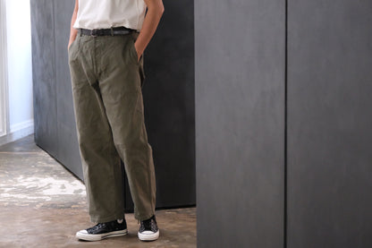 HEUGN / TROUSER098 / COTTON Over Dye Nate Pants