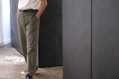 HEUGN / TROUSER098 / COTTON Over Dye Nate Pants