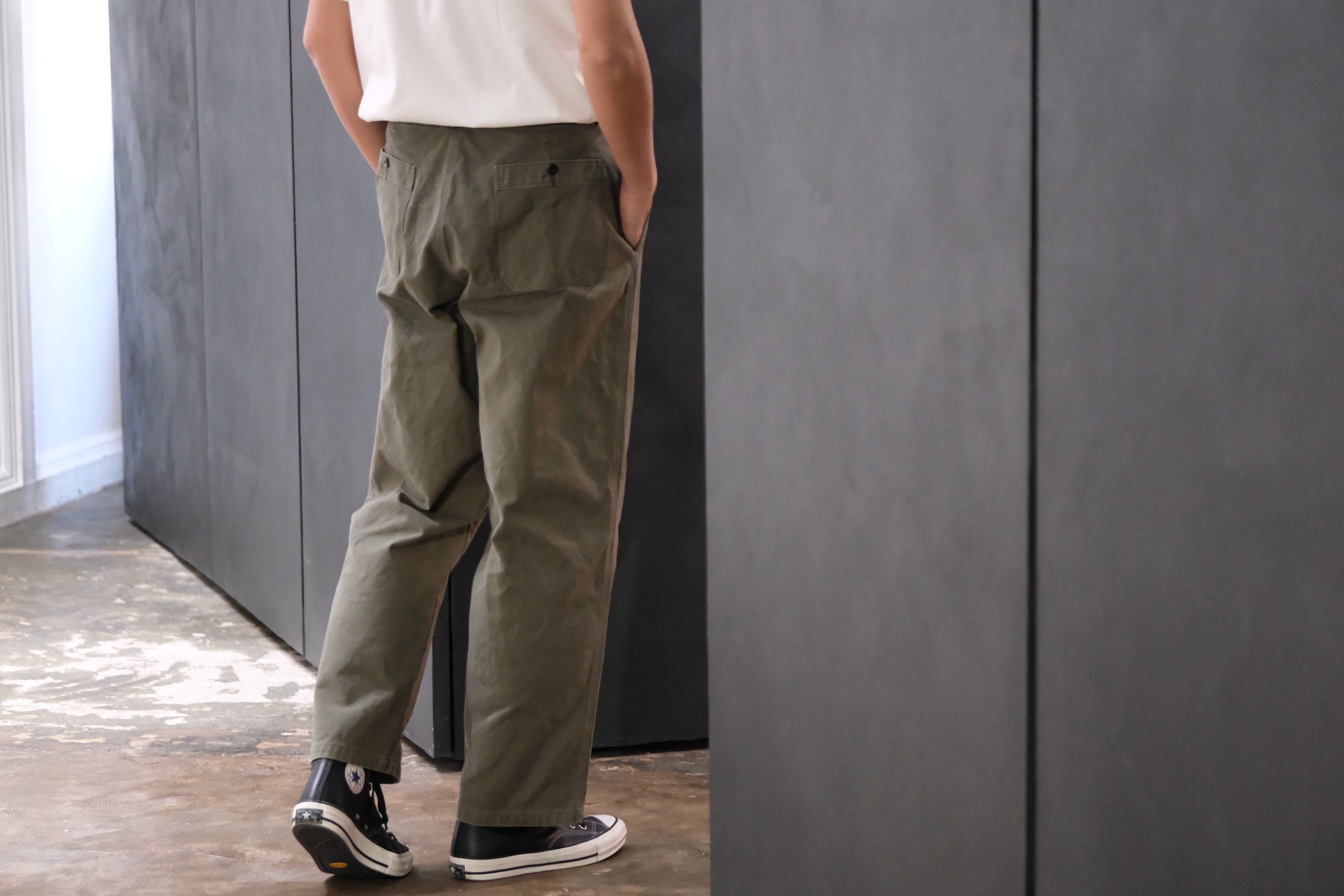 HEUGN / TROUSER098 / COTTON Over Dye Nate Pants – Lister