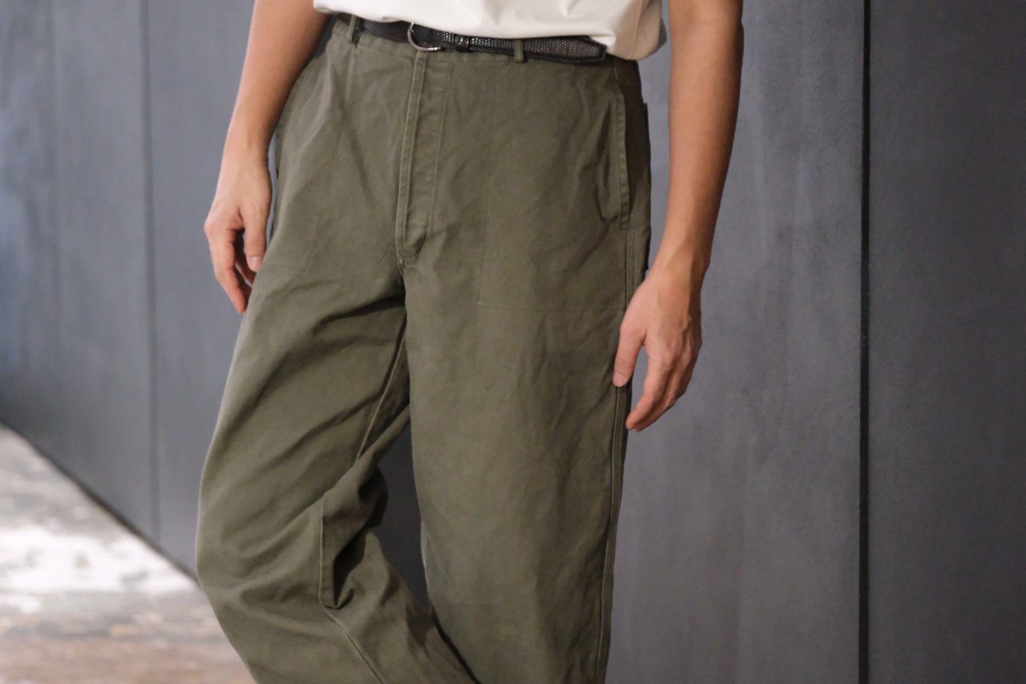HEUGN / TROUSER098 / COTTON Over Dye Nate Pants