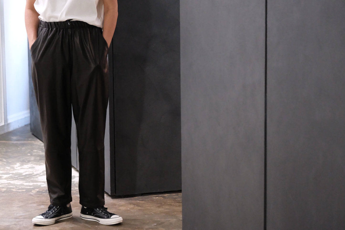 HEUGN / TROUSER065 / Copper Leather Pants