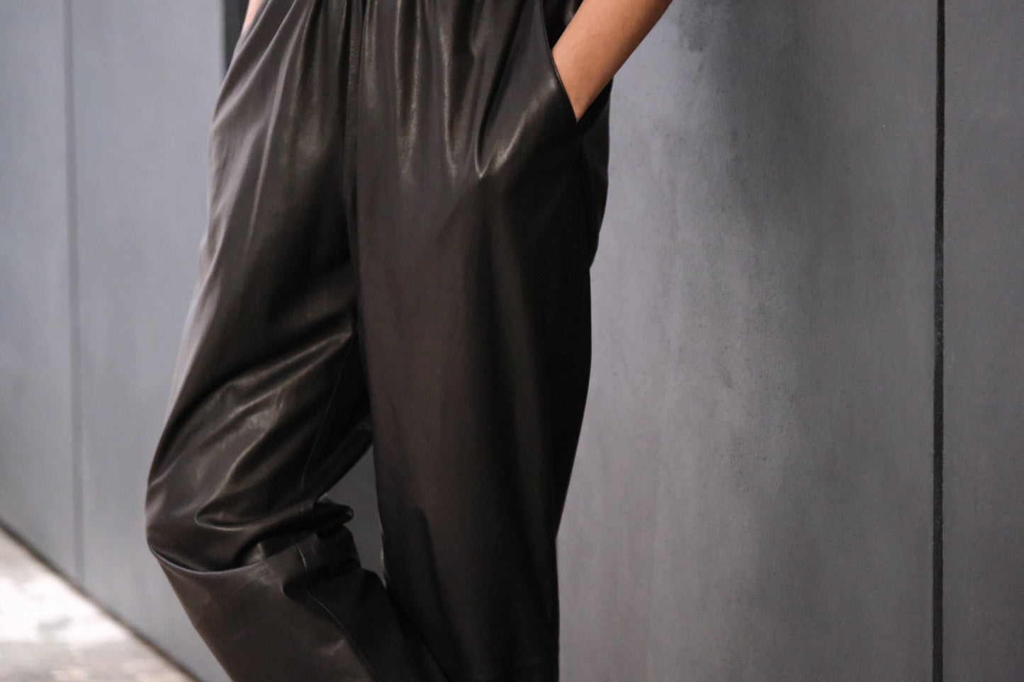 HEUGN / TROUSER065 / Copper Leather Pants