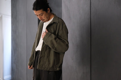 HEUGN / COAT091/COTTON Over Dye Military