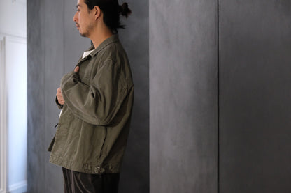 HEUGN / COAT091/COTTON Over Dye Military