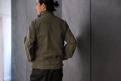HEUGN / COAT091/COTTON Over Dye Military