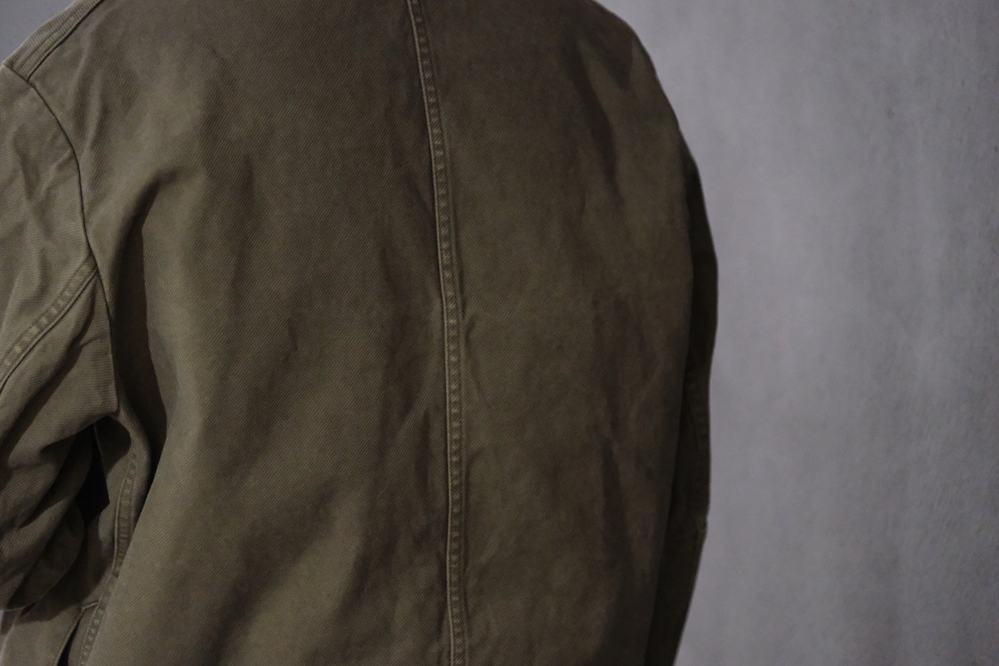 HEUGN / COAT091/COTTON Over Dye Military