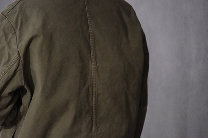 HEUGN / COAT091/COTTON Over Dye Military