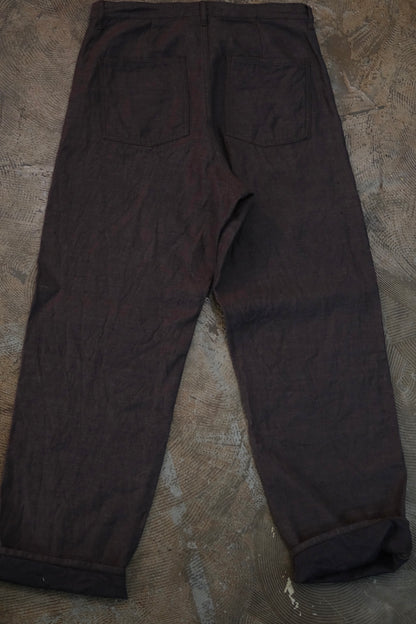 Azurea Salvia/1890 DOUBLE KNEE PANT(Heavy linen 13oz)