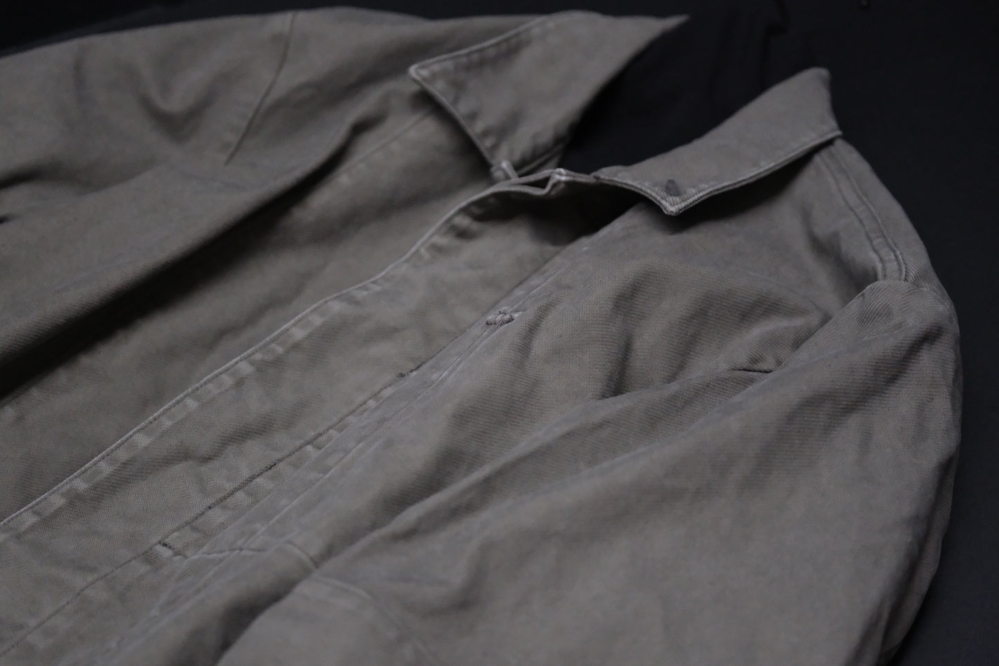 HEUGN / COAT091/COTTON Over Dye Military