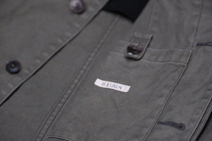HEUGN / COAT091/COTTON Over Dye Military