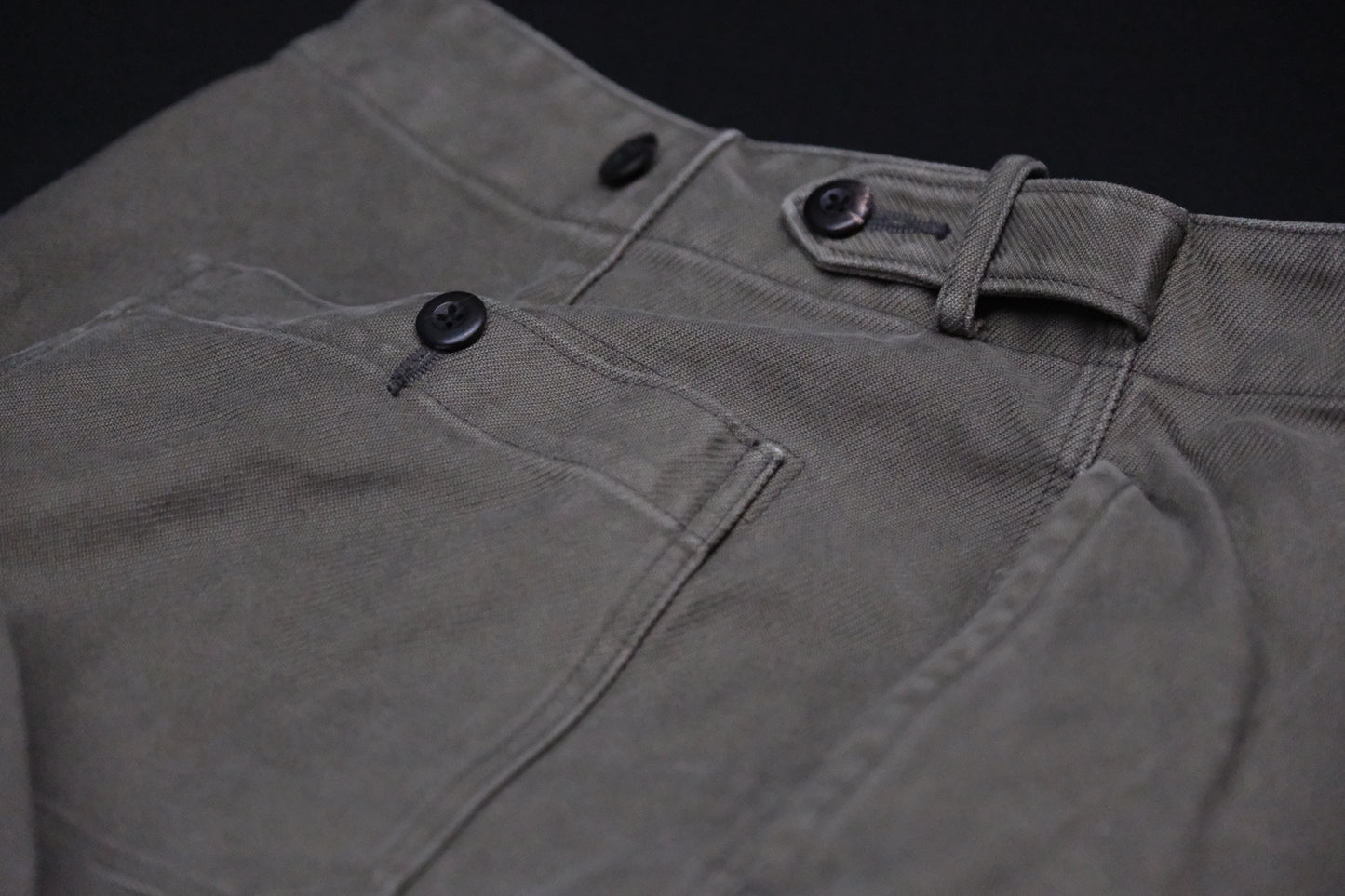 HEUGN / TROUSER098 / COTTON Over Dye Nate Pants