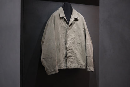 HEUGN / COAT091/COTTON Over Dye Military