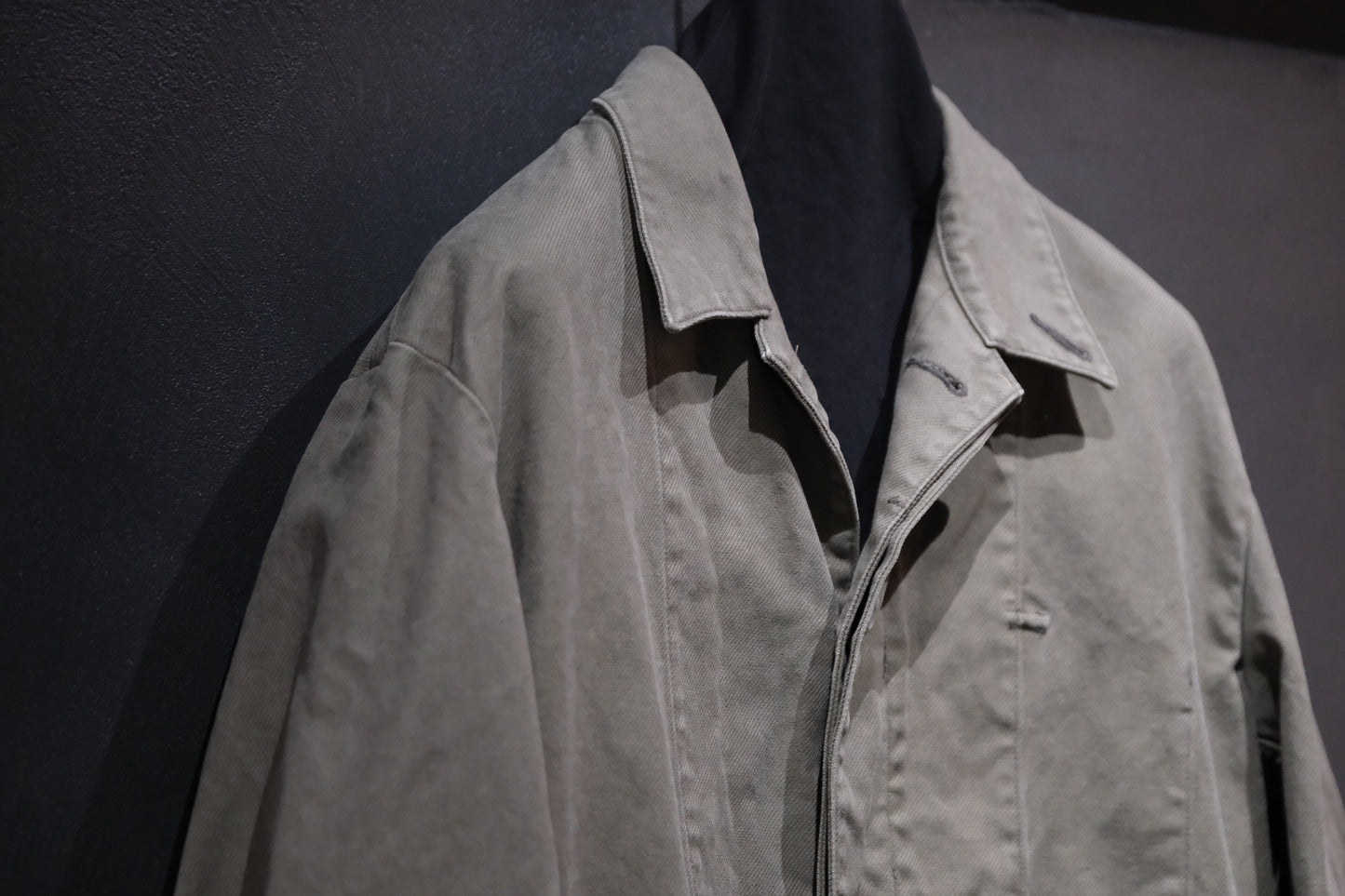 HEUGN / COAT091/COTTON Over Dye Military