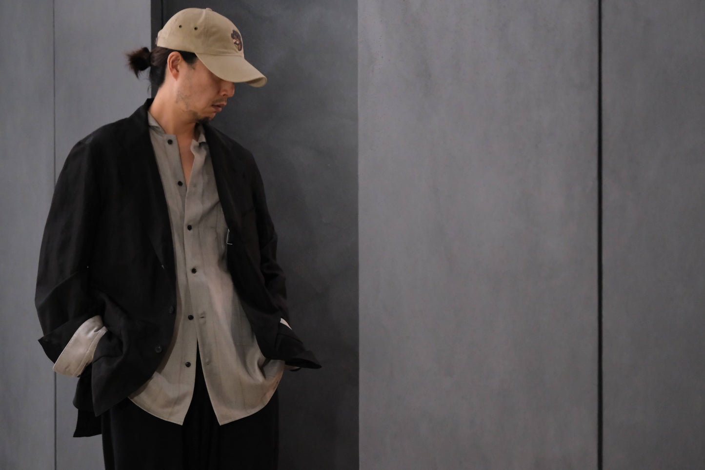 nonnotte/Unstructured Tailored Jacket/Lineon