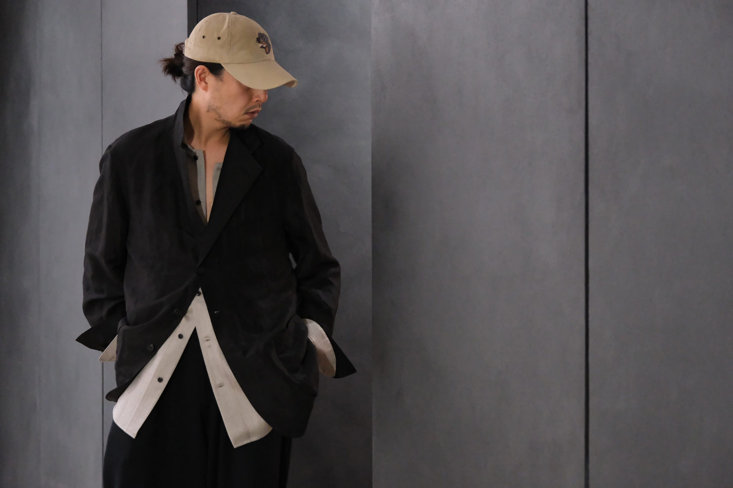 nonnotte/Unstructured Tailored Jacket/Lineon