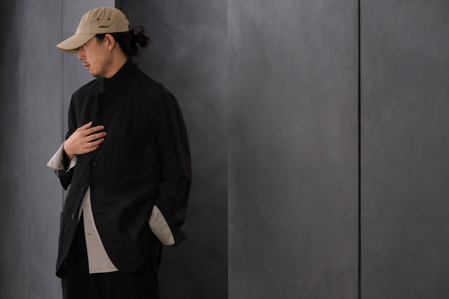 nonnotte/Unstructured Tailored Jacket/Lineon