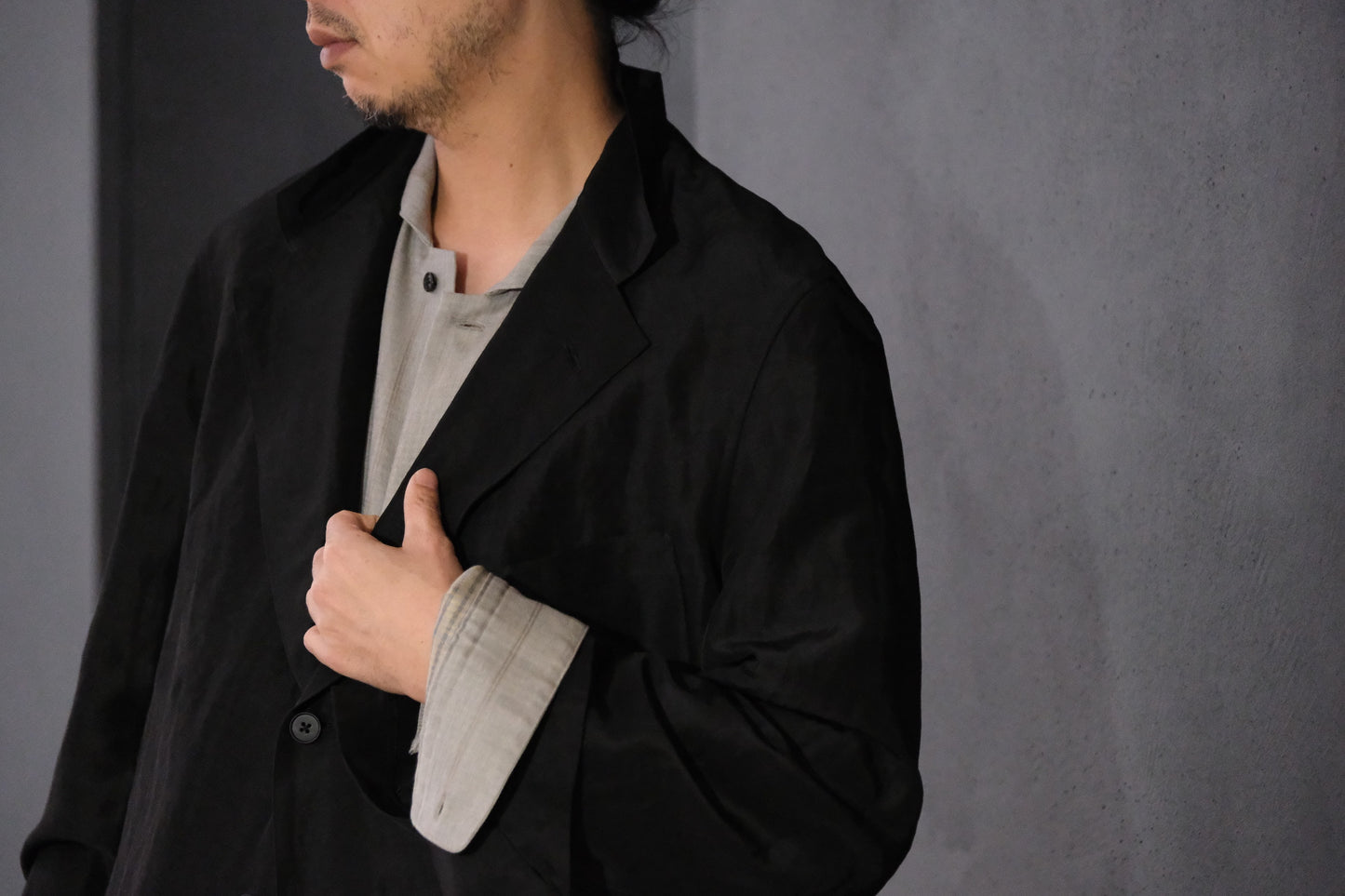 nonnotte/Unstructured Tailored Jacket/Lineon