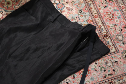 nonnotte/Draw Cord Wide Straight Trousers/Lineon