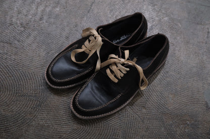 A TENTATIVE ATELIER /  Luciano P.  / WASHED SQUARE-TOE DERBY SHOE